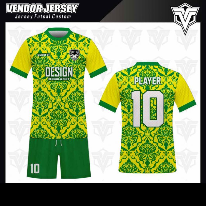 Desain-Kaos-Futsal-The-Royal-kuning-hijau