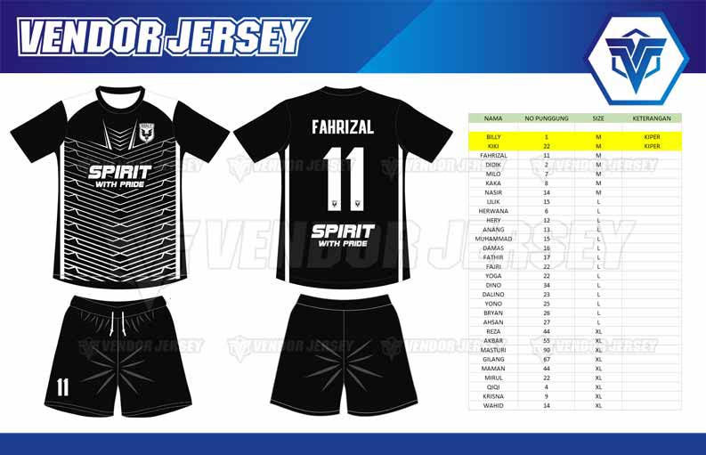 Desain Baju Jersey Futsal