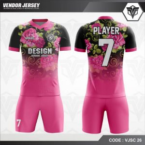 Desain Baju Bola Warna Pink Yang Bagus